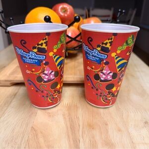 Vintage Rare Y2K Collectable Disney Parks Celebrate Today Styrofoam Cups 16 oz